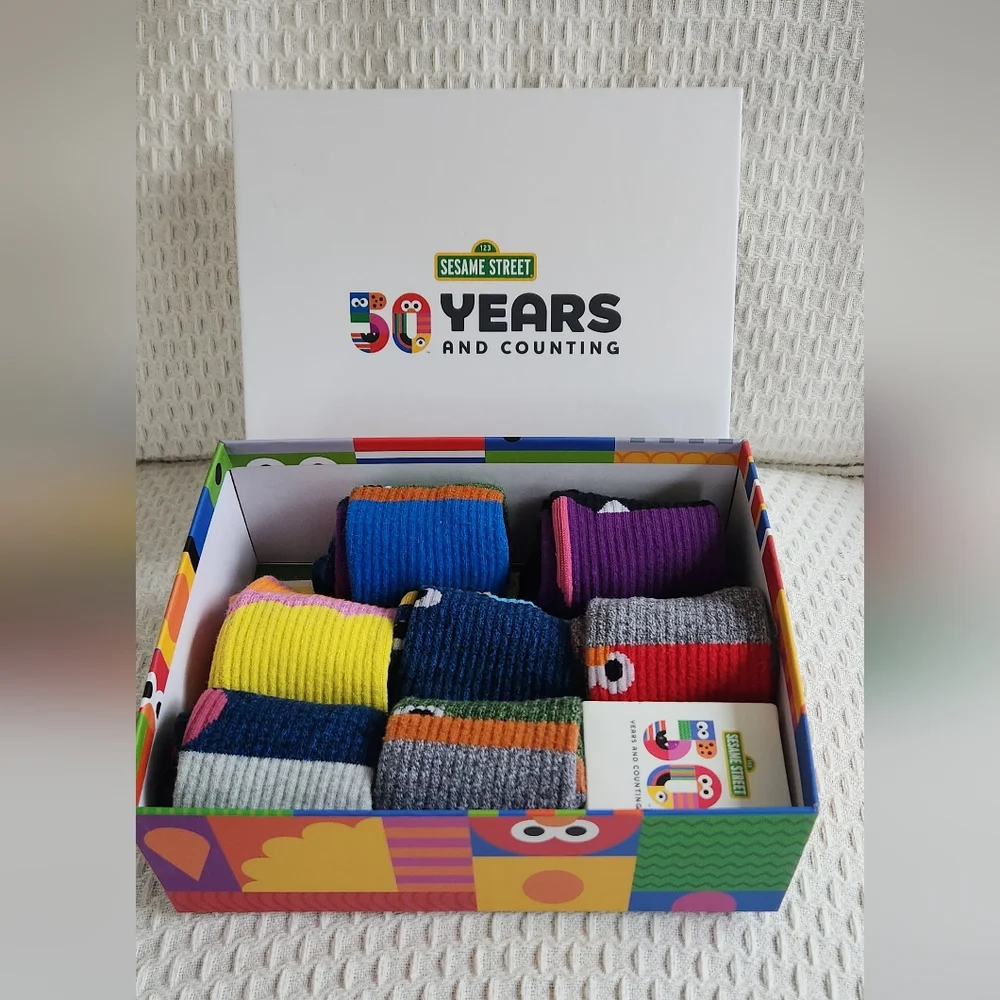 Bombas Sesame Street 50th Anniversary Box Set Adult Medium